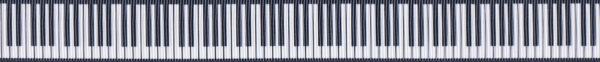 Mehr als eine vollständige Klaviertastatur, nämlich etwas mehr als 10 Oktaven, sind zusehen.