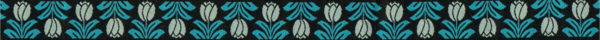Sitzkissen Tulpendesign - Webband!